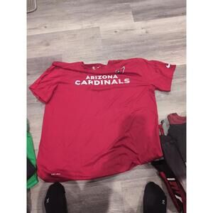 Lot Of 5 Arizona Cardinals Short Sleeve shirts Size XL Nike dri fit